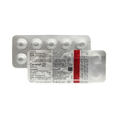 Carvenol 25 Tablet