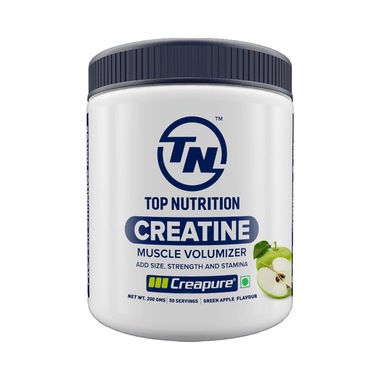 Top Nutrition Creatine Muscle Volumizer Powder Green Apple