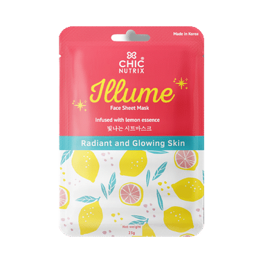 Chicnutrix Illume Face Sheet Mask Infused with Lemon Essence