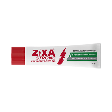ZIXA Strong Rapid Pain Relief Gel | Heals Back Pain, Muscle Pain, Knee Pain, Joint Pain (50gm Each)