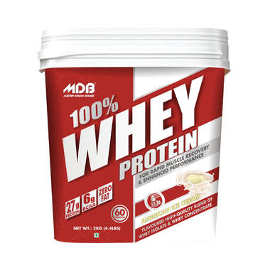 MDB Master Dream Bodies 100% Whey Protein Powder American Ice Cream
