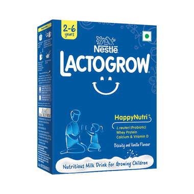 Nestle Lactogrow Nutritious Milk Drink (2 To 6 Years)  Flavour Biscuity And Vanilla