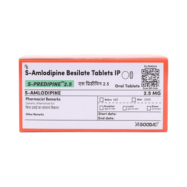 S-Predipine 2.5 Tablet