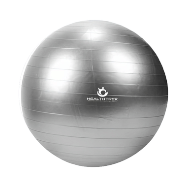 Healthtrek Anti Burst Gym/Yoga/Exercise/Swiss Ball 55cm Grey