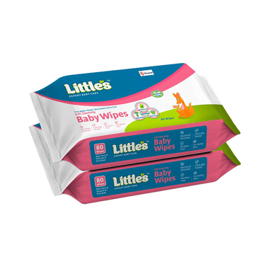 Little's Soft Cleansing Baby Wipes (80 Each)