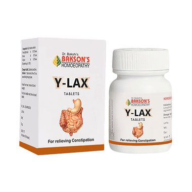 Bakson's Homoeopathy Y-Lax Tablet