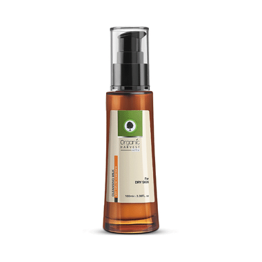 Organic Harvest Activ Cleansing Milk With Natural Cleansers Dry Skin