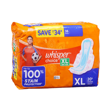 Whisper Choice Stain Protection Mega Pack Pads | Size XL