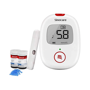 Sinocare Blood Sugar Monitor, Diabetes Testing Kit