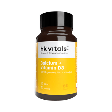 HK Vitals Calcium | Multimineral Tablet With Vitamin D3 For Bone & Joint Health