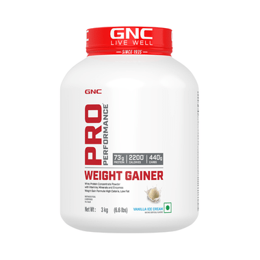 GNC Pro Performance Weight Gainer With Whey Protein | Flavour Vanilla Icecream