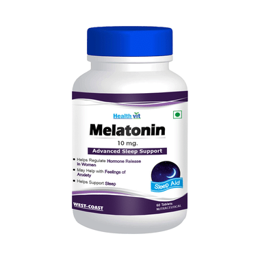 HealthVit Melatonin for Advanced Sleep Support | 10mg Tablet