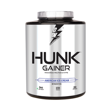 Divine Nutrition Hunk Gainer Powder American Ice Cream