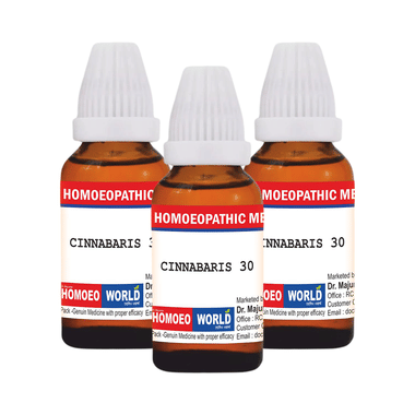 Dr. Majumder Homeo World Cinnabaris Dilution (30ml Each) 30 CH