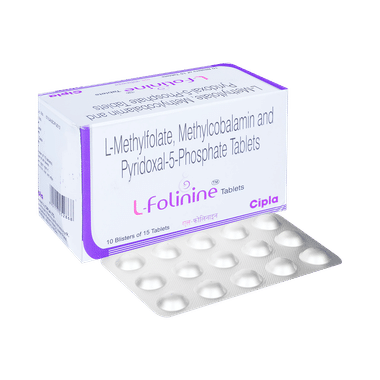 L-Folinine Tablet With L-Methylfolate, Mecobalamin & Pyridoxal-5-Phosphate