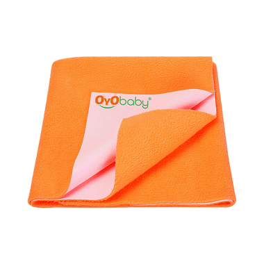 Oyo Baby Bed Protector Dry Sheet Single Bed Peach