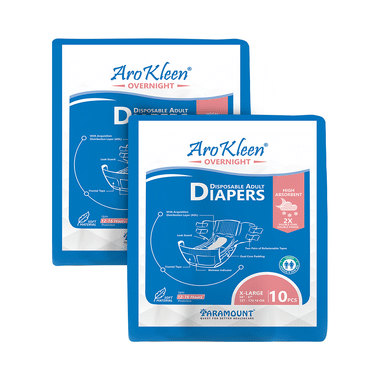 Arokleen Overnight Disposable Adult Diaper (10 Each) XL