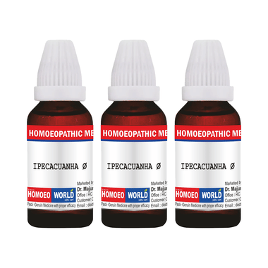 Dr. Majumder Homeo World Ipecacuanha Mother Tincture (30ml Each) Q