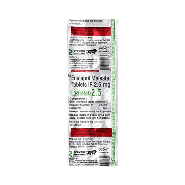 Enalatab 2.5mg Tablet