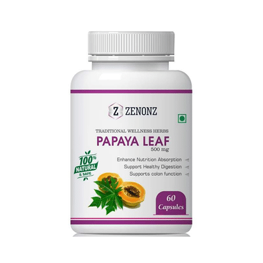 Zenonz Papaya Leaf 500mg Capsule