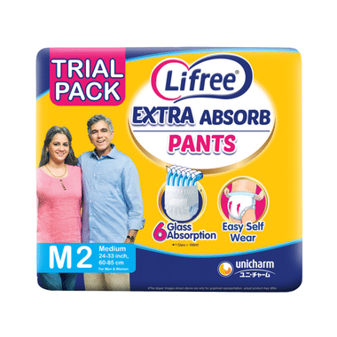 Lifree Absorbent Pants - Unisex Adult Diaper | Size Medium