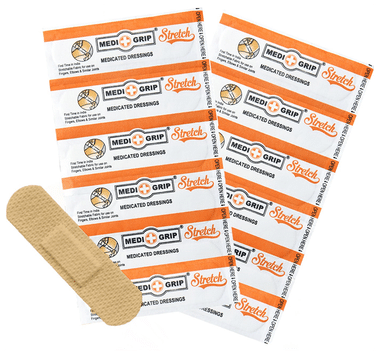 Medigrip Stretch Flexible Fabric Band Aid (100 Each)
