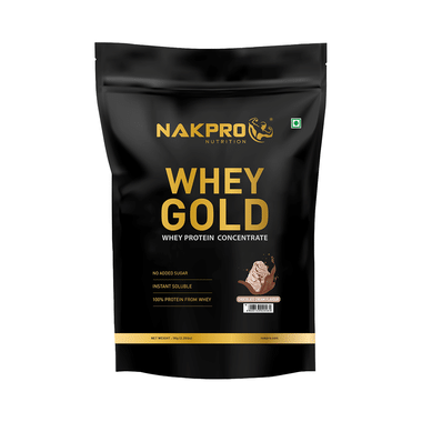 Nakpro Nutrition Whey Protein Gold For Muscle Support | Flavour Chocolate Cream