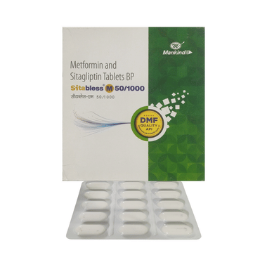 Sitabless M 50mg/1000mg Tablet