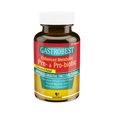 HealthBest Gastrobest Enhanced Metabolic Pre- & Pro-Biotic Capsule