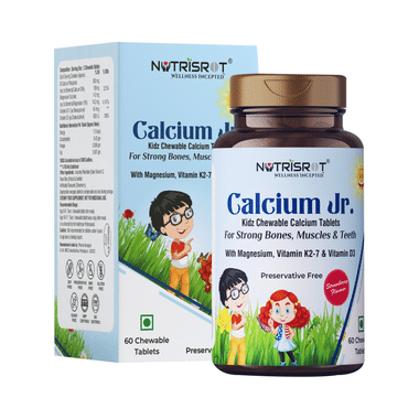 Nutrisrot Calcium Jr Kids Chewable Tablet With Vitamin D3 & K2 7