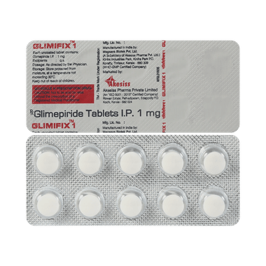 Glimifix 1mg Tablet