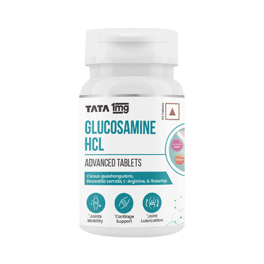 Tata 1mg Glucosamine HCL 1500 mg Tablet | For Joint Lubrication & Mobility | Bone, Joint & Muscle Care
