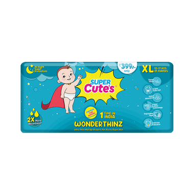 Super Cute's XL Wonderthinz Ultra Thin Pull Up Diaper (25 Each)