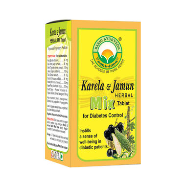 Basic Ayurveda Karela & Jamun Herbal Mix Tablet
