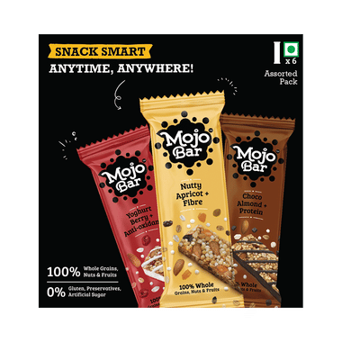 Mojo Bar Assorted Choco Almond, Yoghurt Berry & Nutty Apricot