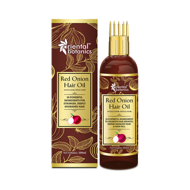 Oriental Botanics Red Onion Hair Oil With Comb Applicator
