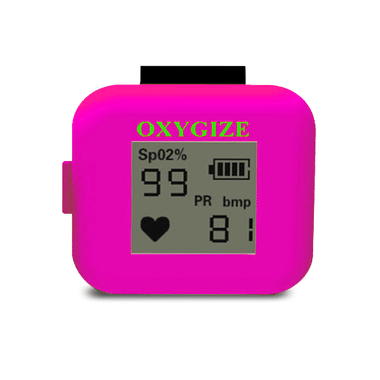 Oxygize Premium Ring Pulse Oximeter Pink