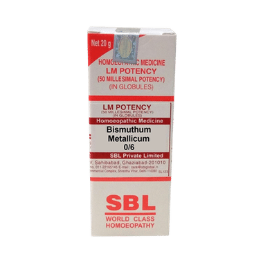 SBL Bismuthum Metallicum 0/6 LM