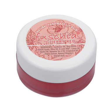 Fuschia Natural Handmade Lip Balm Cherry Red