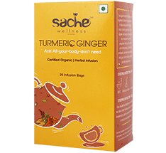 Sache Wellness Organic Turmeric Ginger Tea