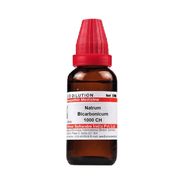 Dr Willmar Schwabe India Natrum Bicarbonicum Dilution 1000 CH