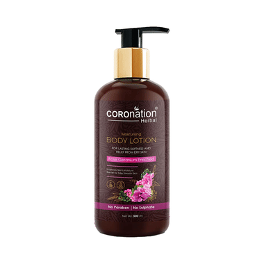 Coronation Herbal Rose Geranium Enriched Moisturising Body Lotion (300ml Each)