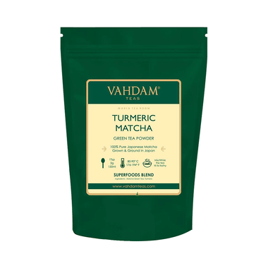 Vahdam Turmeric Matcha Teas Green Tea Powder