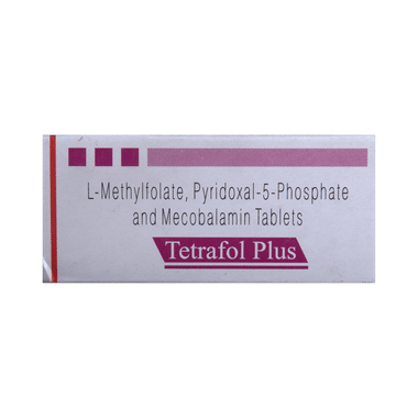 Tetrafol Plus L-Methylfolate, Pyridoxal-5-Phosphate & Mecobalamin Tablet