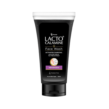 Lacto Calamine Activated Charcoal Face Wash | Paraben-Free | For All Skin Types