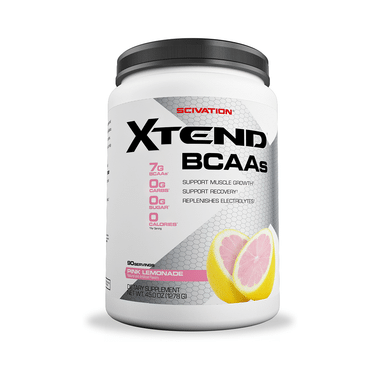 Scivation Xtend BCAA Powder With Electrolytes| For Muscle Growth & Recovery | Flavour Pink Lemonade