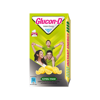 Glucon-D With Glucose, Calcium, Vitamin C & Sucrose | Nutrition Booster Nimbu Pani