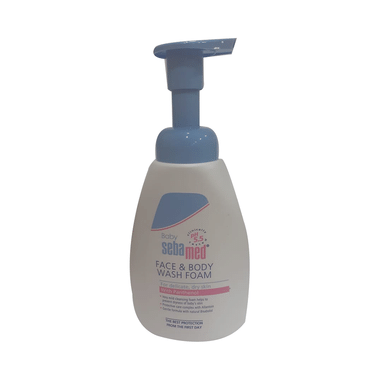 Sebamed Baby Face & Body Wash Foam|pH 5.5|Ideal For Face & Body|For Delicate, Dry Skin|