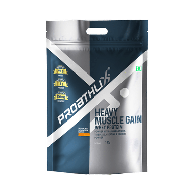 Proathlix Heavy Muscle Gain  Whey Protein Powder Tropical Nuts With Saffron