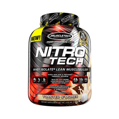 Muscletech Performance Series Nitro Tech Whey Isolate Toasted S'mores